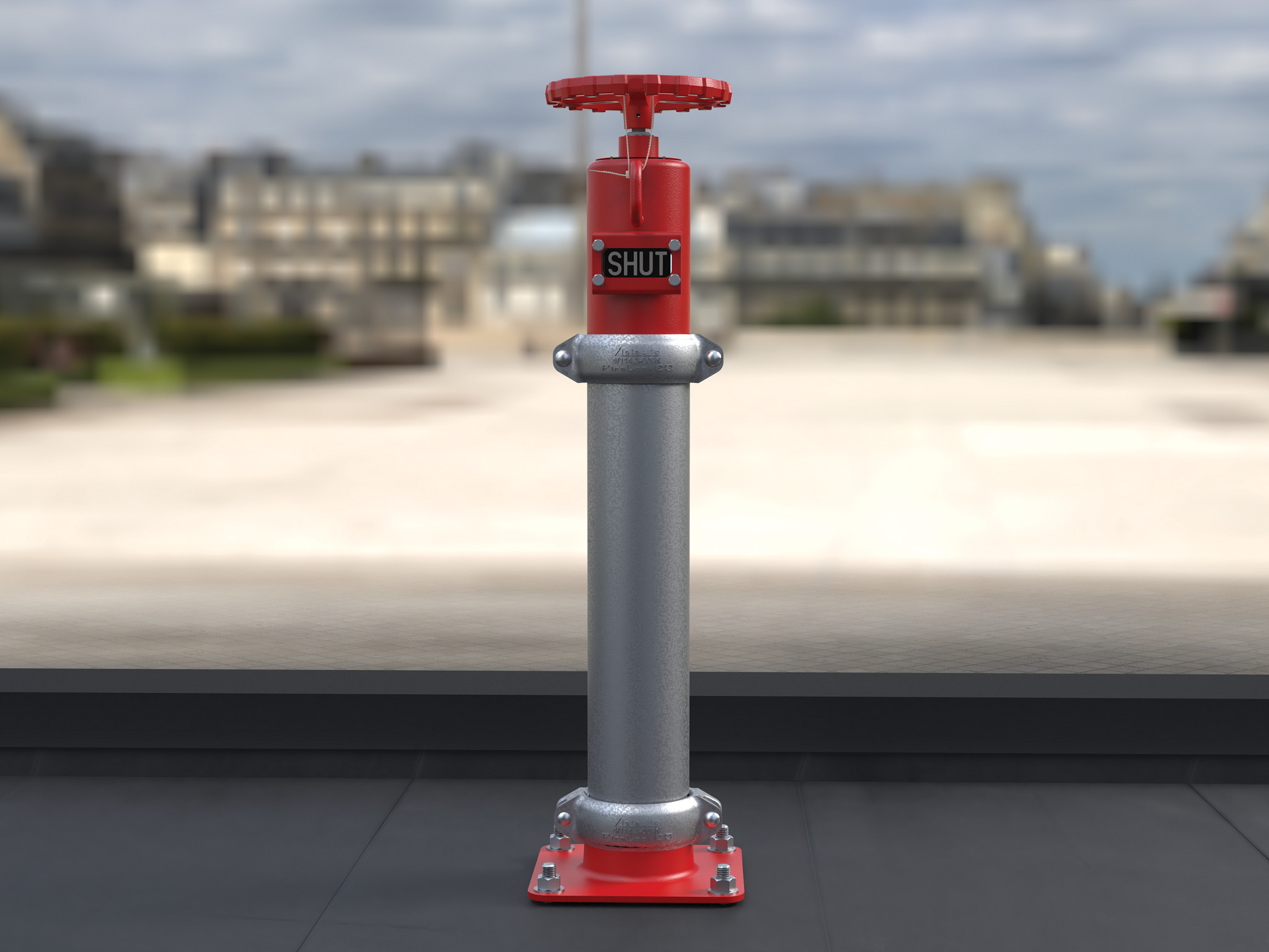 FireLock™ Series 775 Butterfly Valve Wall Post Indicator Assembly